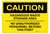 Hazardous Waste Storage Area - Wall Sign
