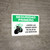 Safety First: Wash Your Hands Before Leaving Restroom Spanish with Icon Landscape - Wall Sign