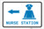 Nurse Station Left Arrow with Icon Landscape v2 - Label