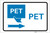 PET Right Arrow with Icon Landscape v2 - Label