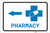 Pharmacy Left Arrow with Icon Landscape v2 - Label