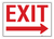 Exit (Arrow Right) - Wall Sign