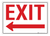 Exit (Arrow Left) - Wall Sign
