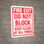 Fire Exit - Do Not Block - Keep Clear - Wall Sign