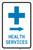 Health Services Right Arrow with Icon Portrait v2 - Label