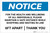 Notice: For Health and Wellbeing Maintain a Safe Distance ANSI Landscape - Label