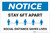 Notice: Social Distancing Saves Lives ANSI Landscape - Label