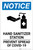 Notice: Hand Sanitizer Station COVID-19 ANSI Portrait - Label