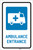 Ambulance Entrance with Icon Portrait - Label