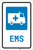 EMS Medical Van with Icon Portrait - Label