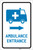 Ambulance Entrance Right Arrow with Icon Portrait v2 - Label
