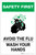 Safety First: Avoid The Flu Wash Your Hands Portrait - Label