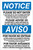 Notice: Please Do Not Enter COVID-19 Multilingual Portrait - Label