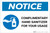 Notice: Complimentary Hand Sanitizer For Your Usage Landscape - Label