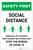 Safety First: Social Distance - Maintain a 6ft Distance! Portrait - Label