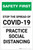 Safety First: Stop The Spread Of Covid 19 - Practice Social Distancing Portrait - Label