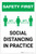 Safety First: Social Distancing in Practice Portrait - Label