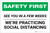 Safety First: See You In A Few Weeks! We Are Practicing Social Distancing Landscape - Label