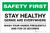 Safety First: Stay Healthy - Germs Are Everywhere Landscape - Label