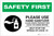 Safety First: Please Use Hand Sanitizer and Leave Germs Behind Landscape - Label