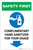 Safety First: Complimentary Hand Sanitizer For Your Usage - Down Arrow Portrait - Label