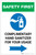 Safety First: Complimentary Hand Sanitizer For Your Usage - Right Arrow Portrait - Label