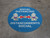 Socal Distancing with Cartoon Bilingual Spanish - Blue - Floor Sign