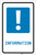 Information with Exclamation Mark Portrait - Label