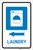 Laundry Left Arrow with Icon Portrait - Label