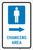 Mens Changing Area Right Arrow with Icon Portrait - Label