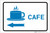 Cafe Left Arrow with Icon Landscape v2 - Label