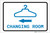 Changing Room Left Arrow with Icon Landscape v2 - Label