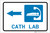Cath Lab Left Arrow with Icon Landscape - Label