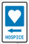 Hospice Left Arrow with Icon Portrait - Label