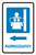 Mammography Left Arrow with Icon Portrait - Label
