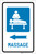 Massage Left Arrow with Icon Portrait - Label