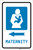 Maternity Left Arrow with Icon Portrait - Label