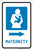 Maternity Right Arrow with Icon Portrait - Label