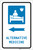 Alternative Medicine Left Arrow with Icon Portrait - Label