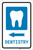 Dentistry Left Arrow with Icon Portrait - Label