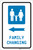 Family Changing Left Arrow with Icon Portrait - Label