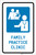 Family Practice Clinic with Icon Portrait - Label