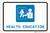 Health Education with Icon Landscape - Label