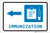 Immunization Left Arrow with Icon Landscape - Label