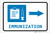 Immunization Right Arrow with Icon Landscape - Label