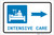 Intensive Care Right Arrow with Icon Landscape - Label