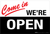 Come in, We're Open - Wall Sign