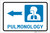 Pulmonology Left Arrow with Icon Landscape - Label