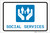 Social Services with Icon Landscape - Label