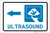 Ultrasound Left Arrow with Icon Landscape - Label
